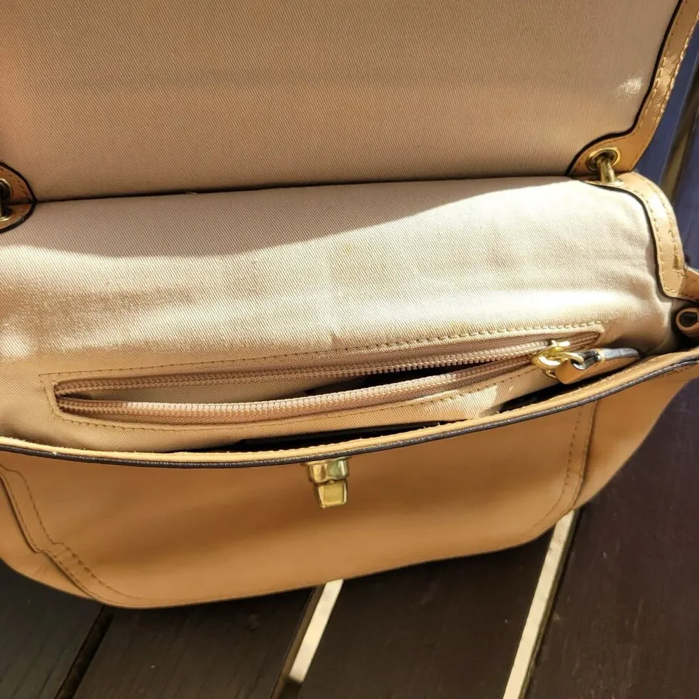 Coach Legacy New Willis 22382 Tan Leather Turnlock Satchel Bag